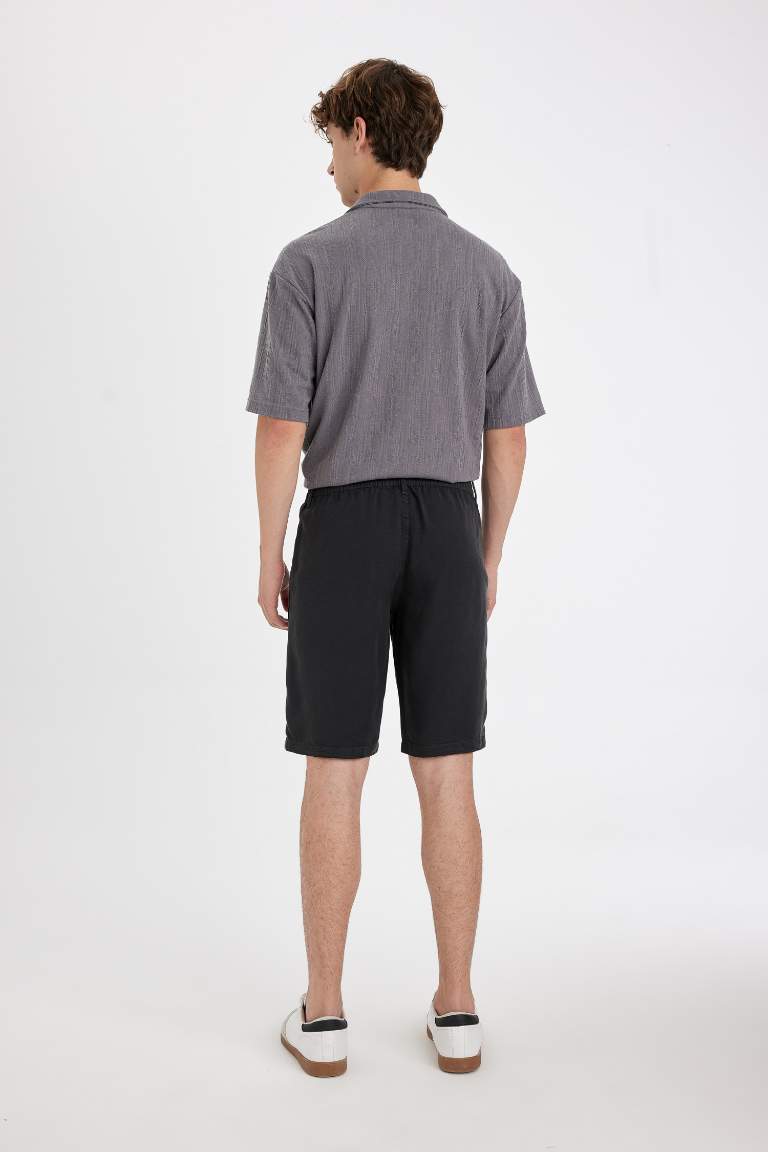 Regular Fit Sensual Regular Hem Bermuda