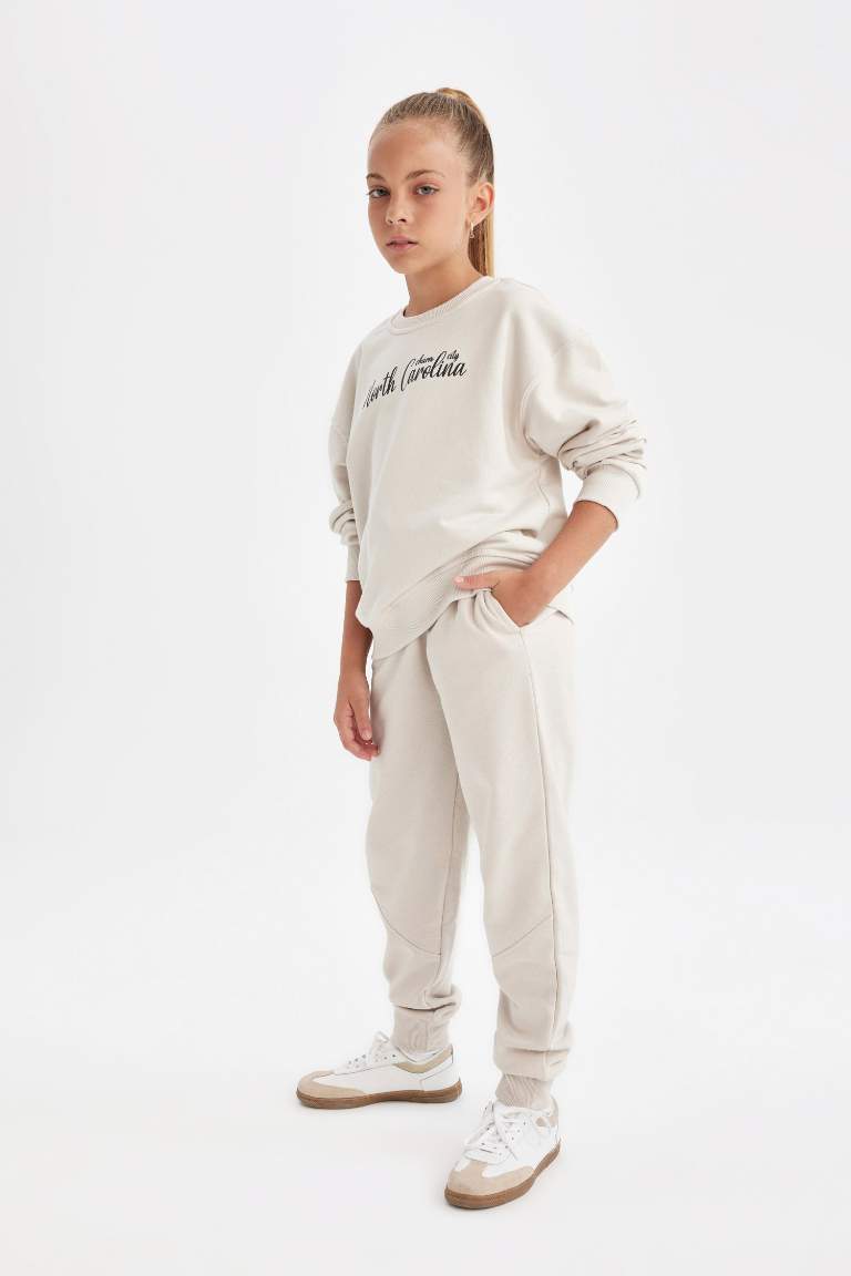 Pantalon de jogging avec poches et taille élastique pour Fille