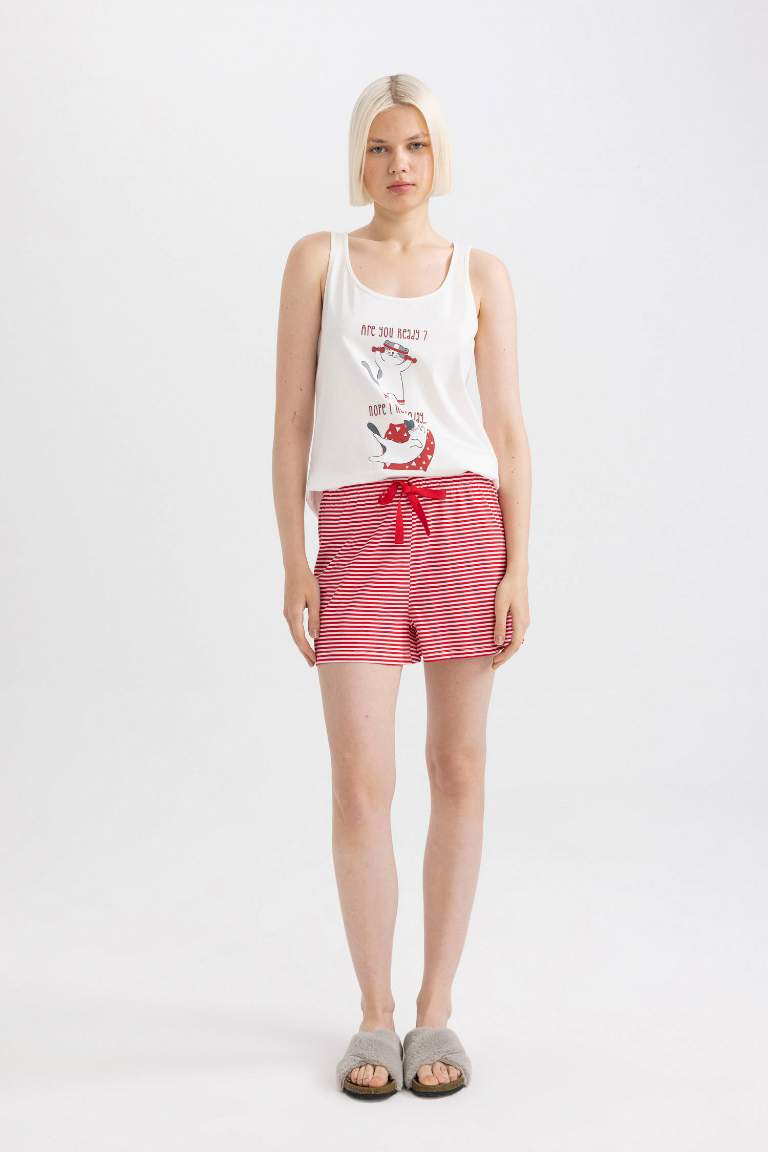 Ensemble de pyjama débardeur imprimé et short de Fall in Love