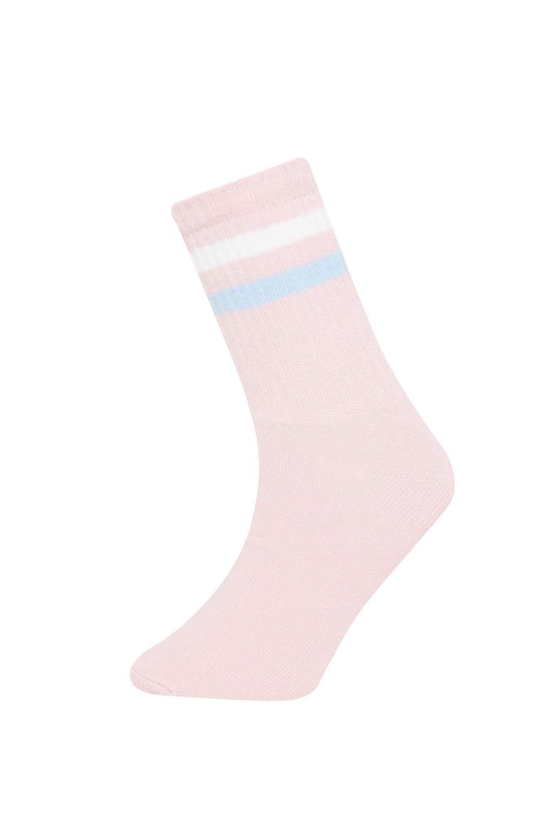 Girl 3 Piece Cotton Long Socks