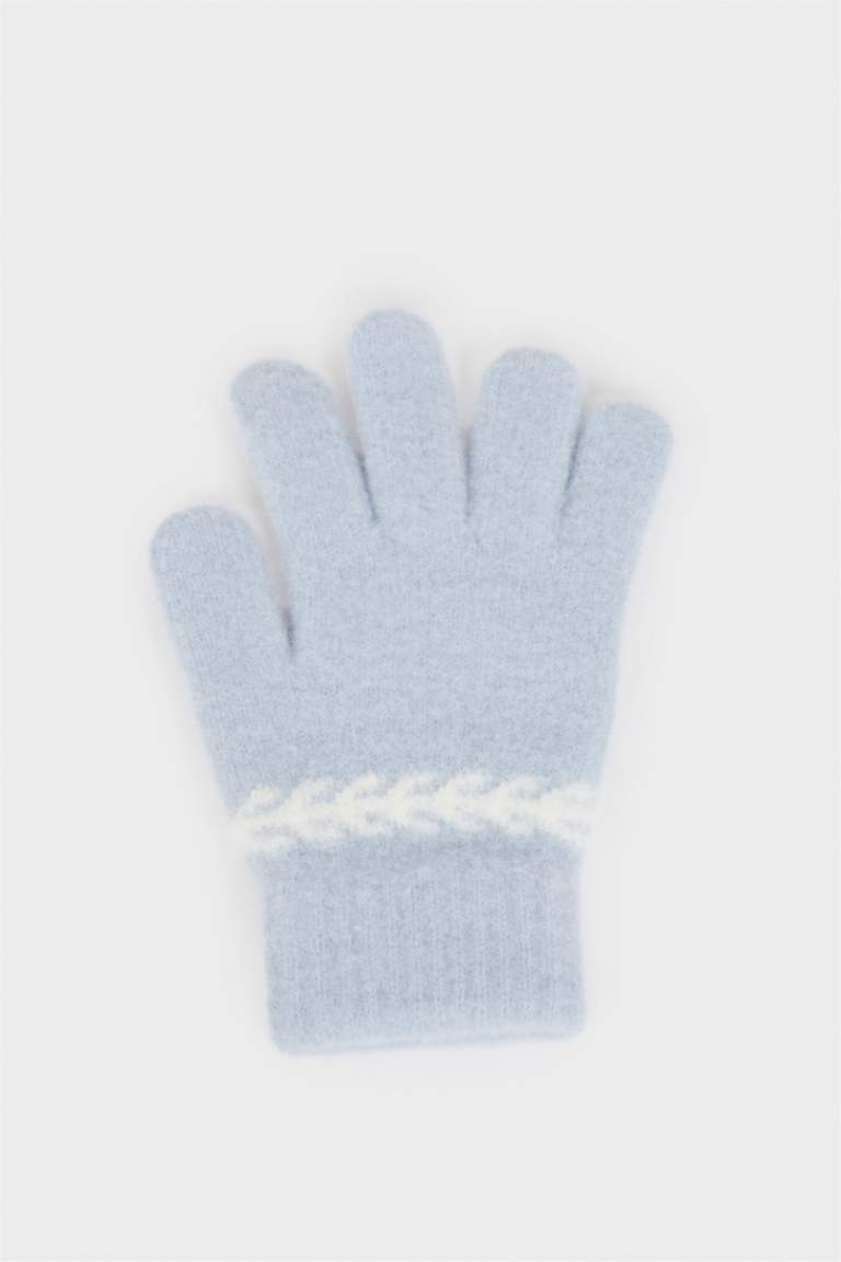 Gants en tricot pour fille
