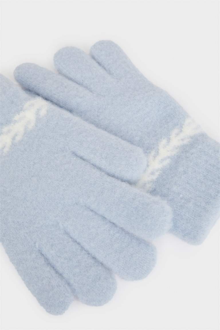 Gants en tricot pour fille