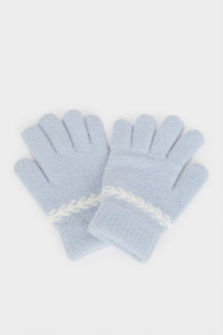 Gants en tricot pour fille