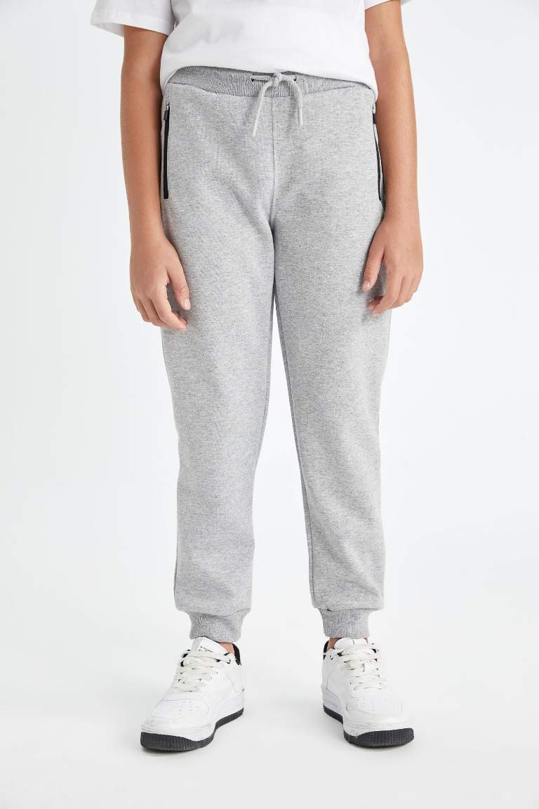 Boy Gray School Sweatpants