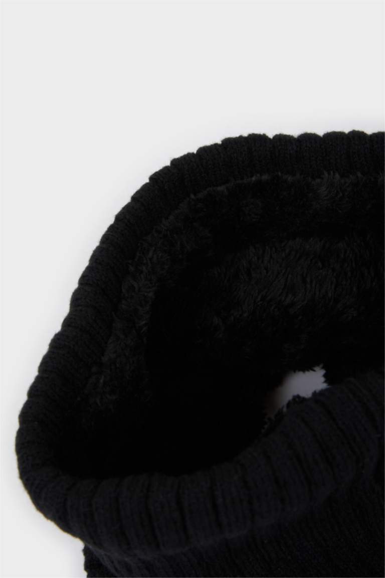 Шарф с подкладкой из искусственной шерсти для мужчин