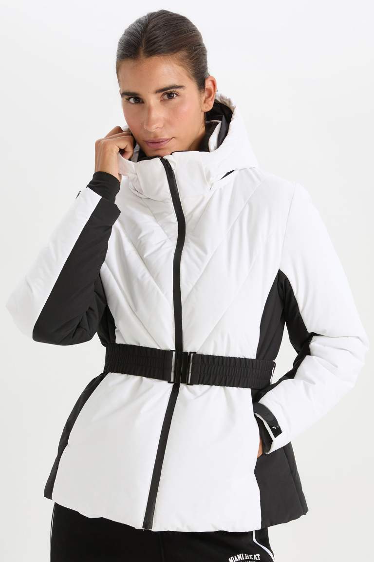 DeFactoFit Belted Windproof Waterproof Ski Jacket