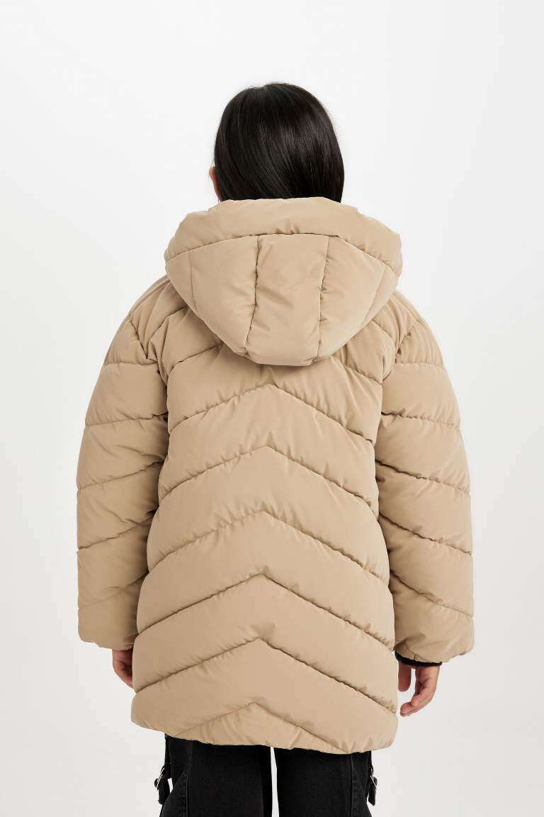 Manteau Doudoune à Capuche Oversize imperméable pour Fille