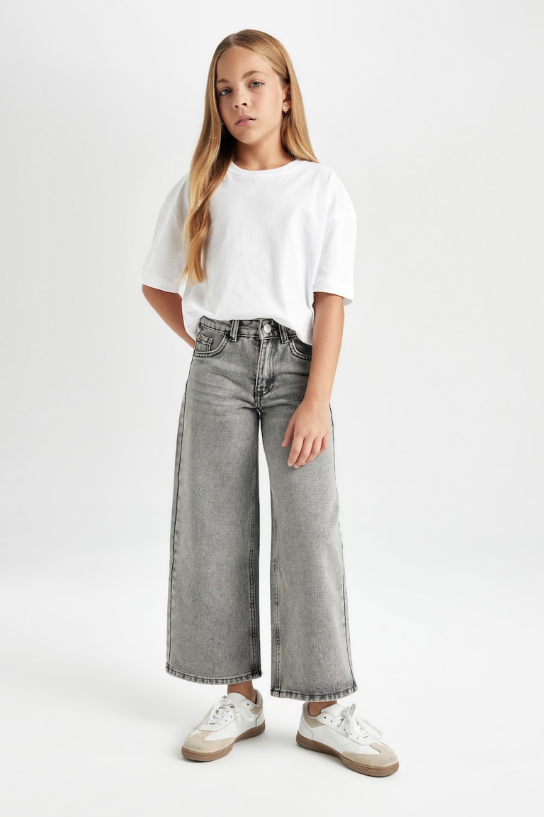 Ensemble Pull + Pantalon Gris Fille Gap - Taille S (6/7 Ans), Occasion Très Bon état