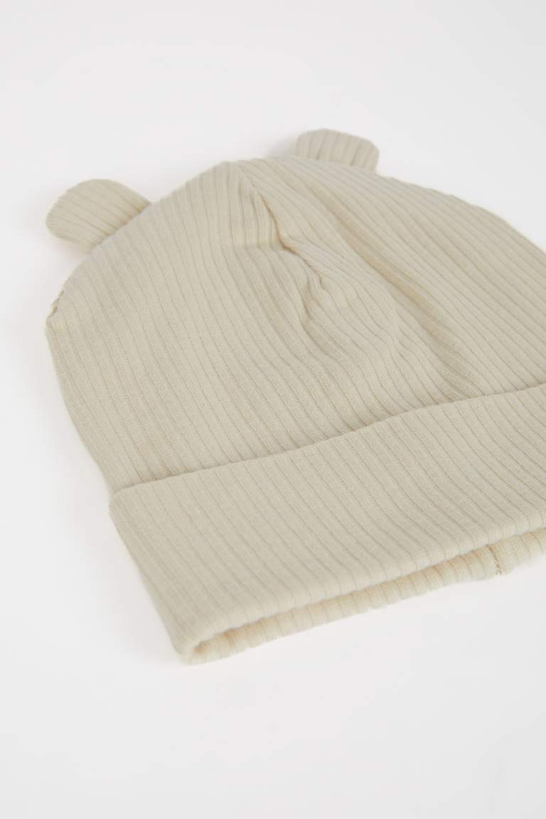 Baby Boy Ribbed Beanie Scraf 2 Piece Set