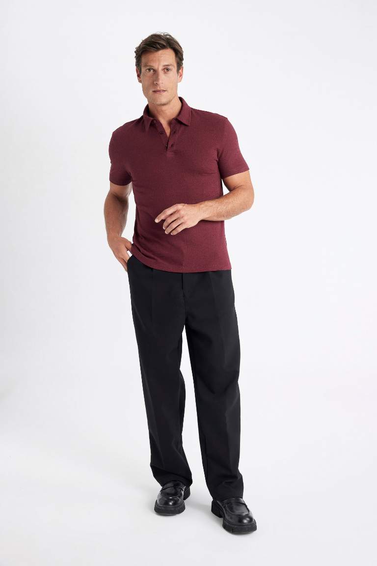 Slim Fit Short Sleeve Polo T-Shirt