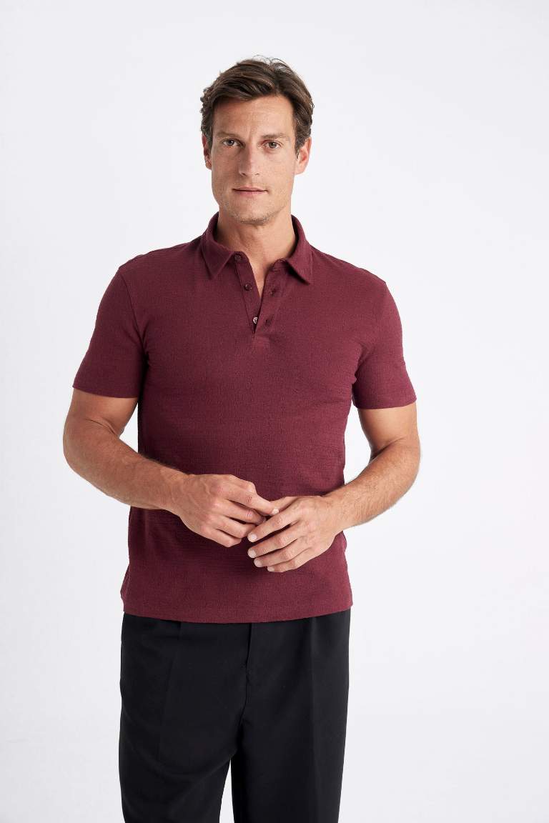 Slim Fit Short Sleeve Polo T-Shirt