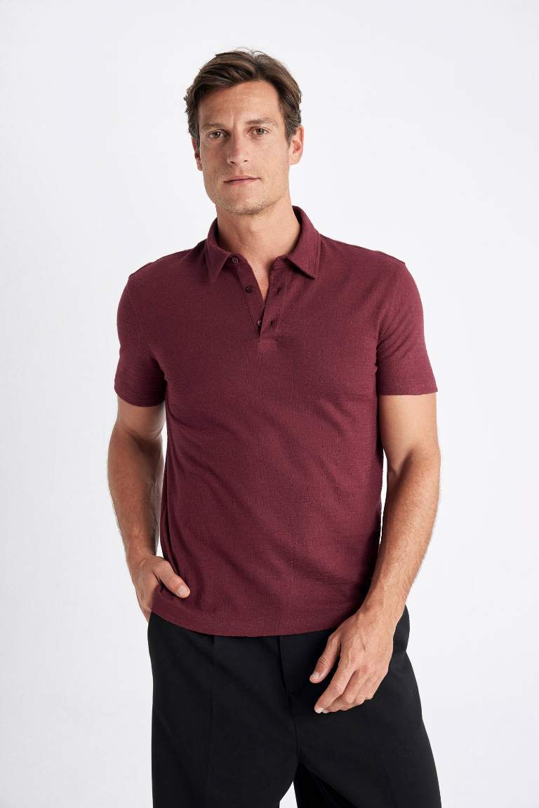 Slim Fit Short Sleeve Polo T-Shirt