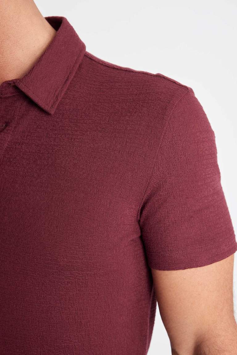 Slim Fit Short Sleeve Polo T-Shirt