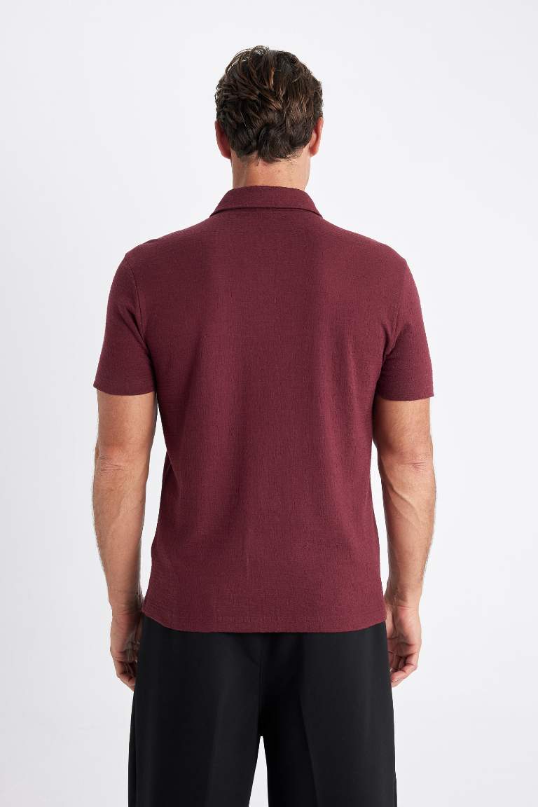 Slim Fit Short Sleeve Polo T-Shirt