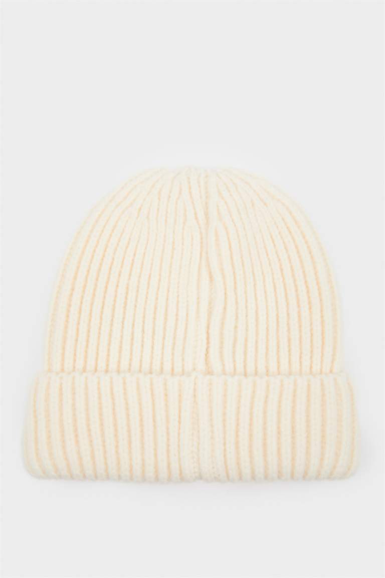 Baby Boy Embroidered Knit Beanie