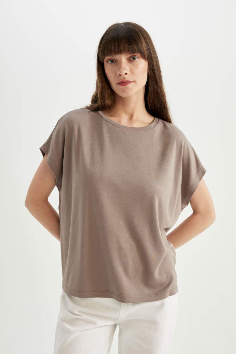 Crew Neck Modal Short Sleeve T-Shirt