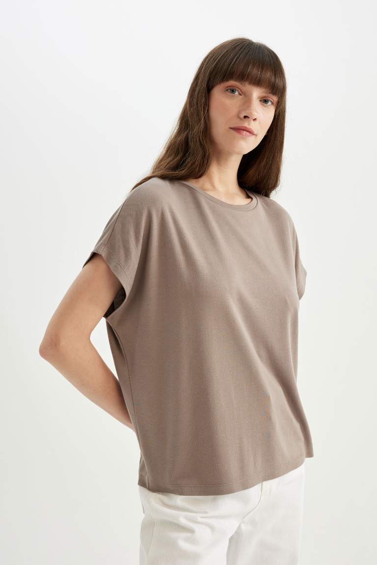 Crew Neck Modal Short Sleeve T-Shirt