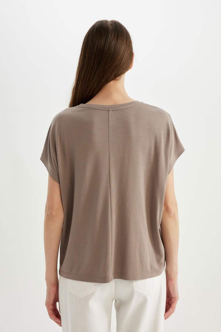 Crew Neck Modal Short Sleeve T-Shirt