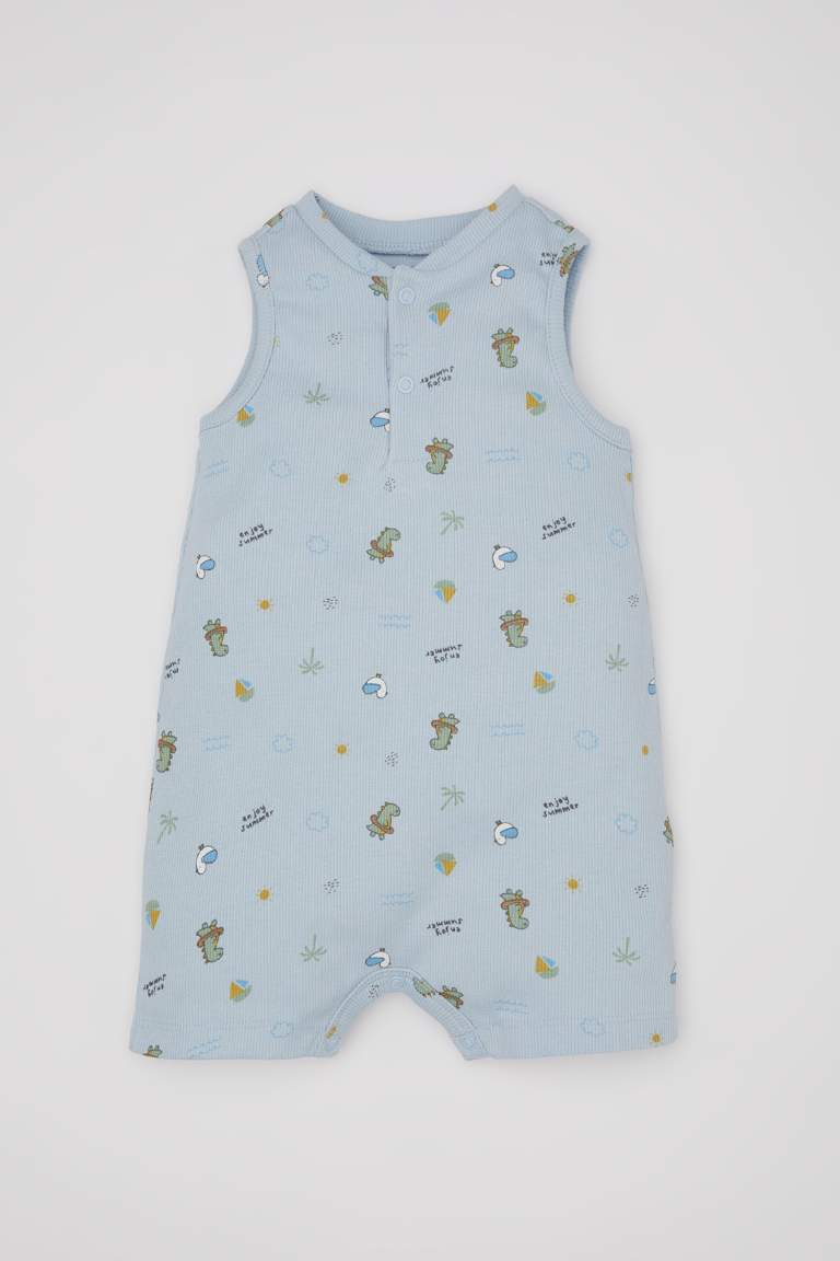 Ribana Regular Fit Baby Collar Jumpsuit