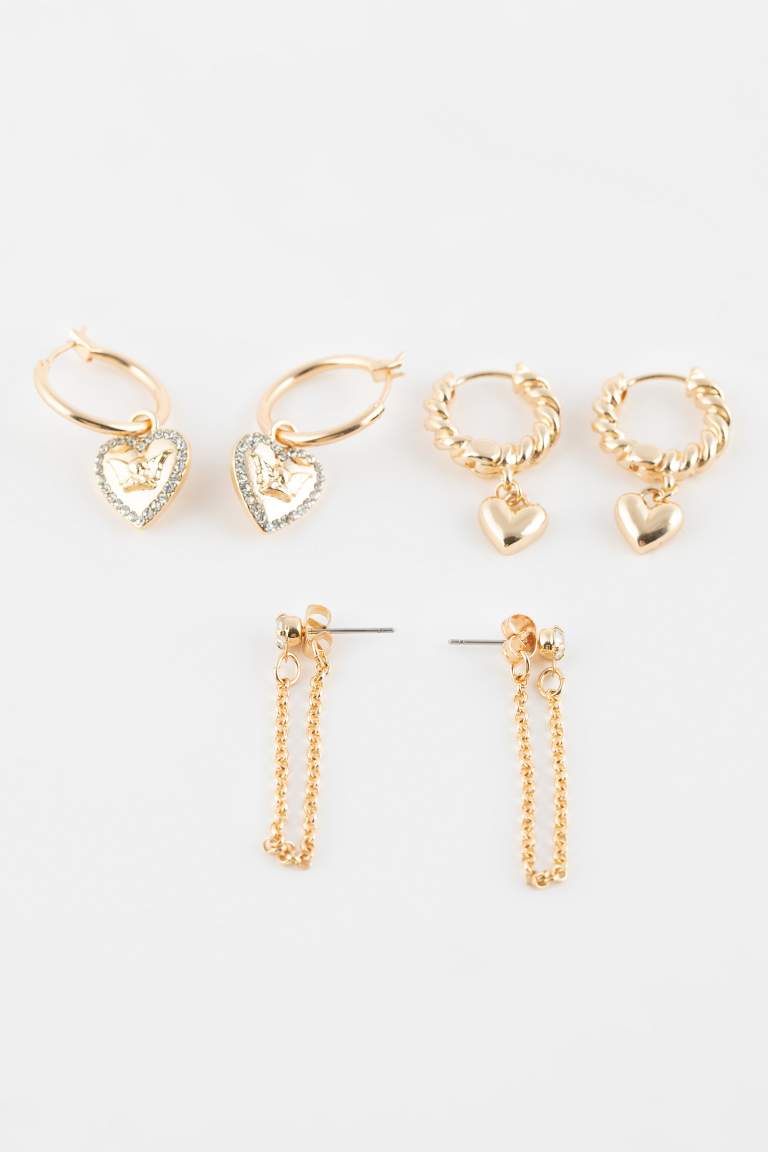 Сережки для женщин, 3 пары