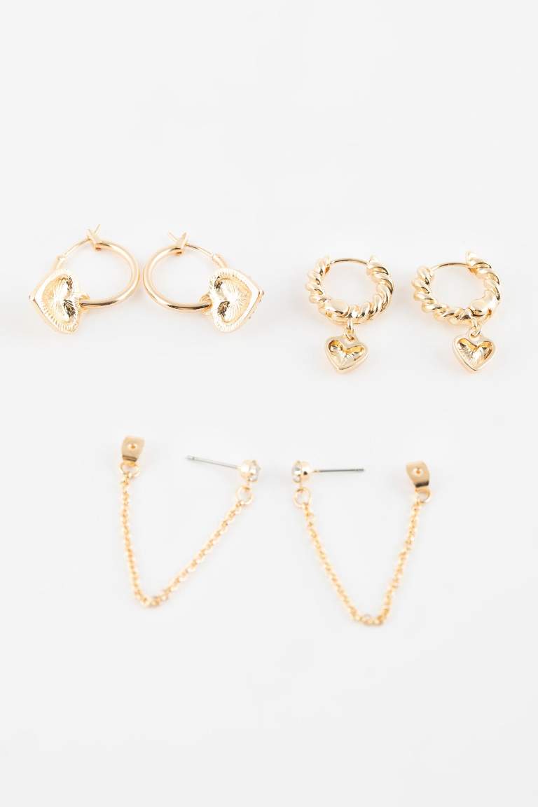 Сережки для женщин, 3 пары