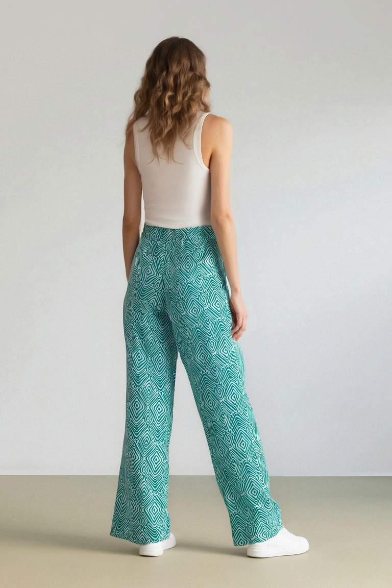 Брюки Wide Leg с принтом
