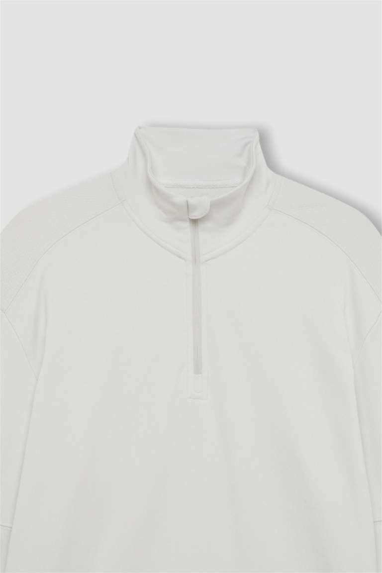 DeFactoFit Standard Fit Stand Collar Sports Sweatshirt