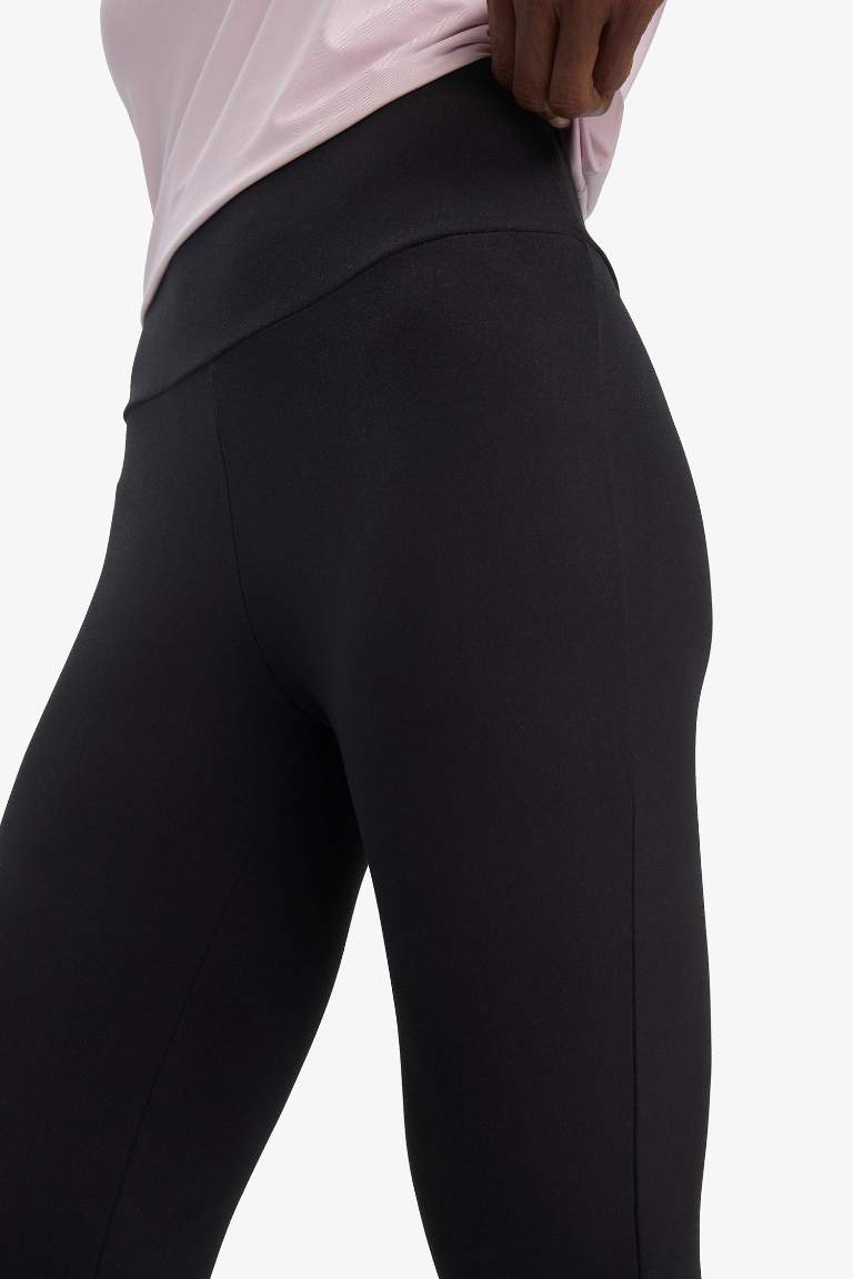 DeFactoFit flare fit спортивные брюки с высокой талией, поддержкой и стандартной длиной