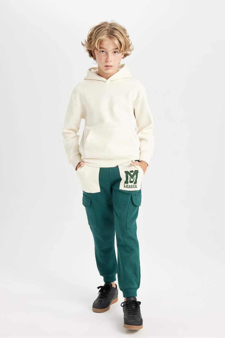 Boy Printed Cargo Jogger Sweatpants