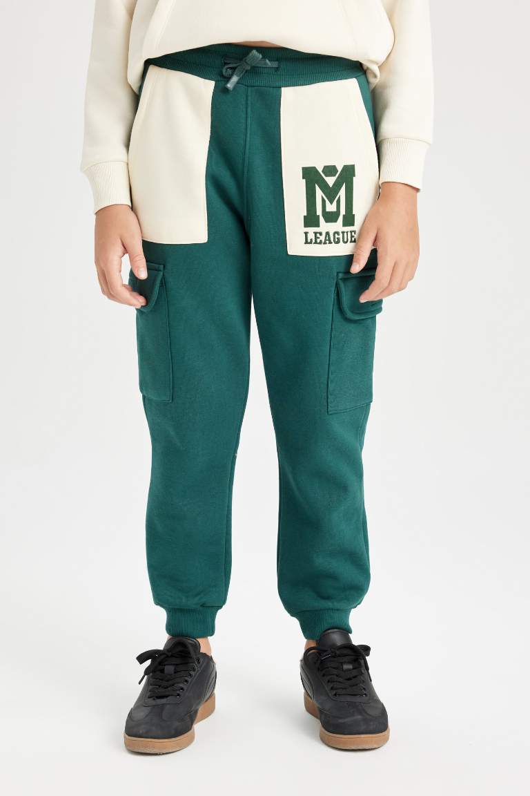 Boy Printed Cargo Jogger Sweatpants