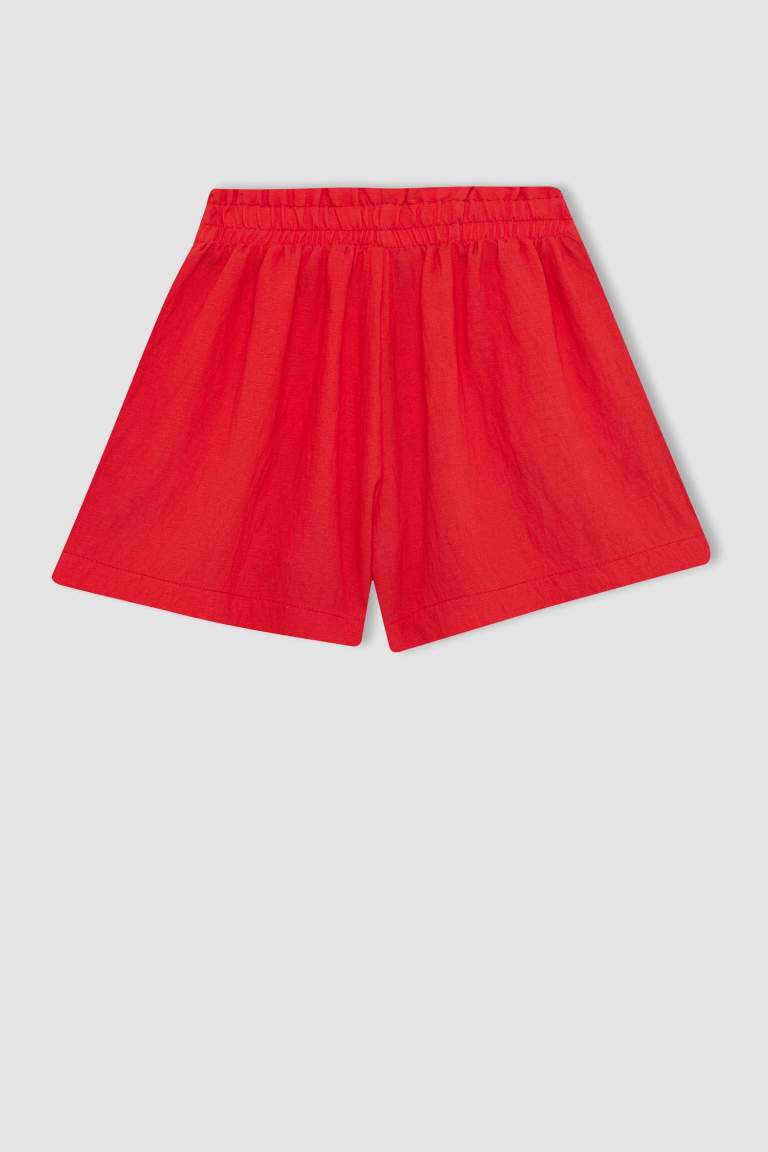 Short en Tissu Sweat Fin pour Fille