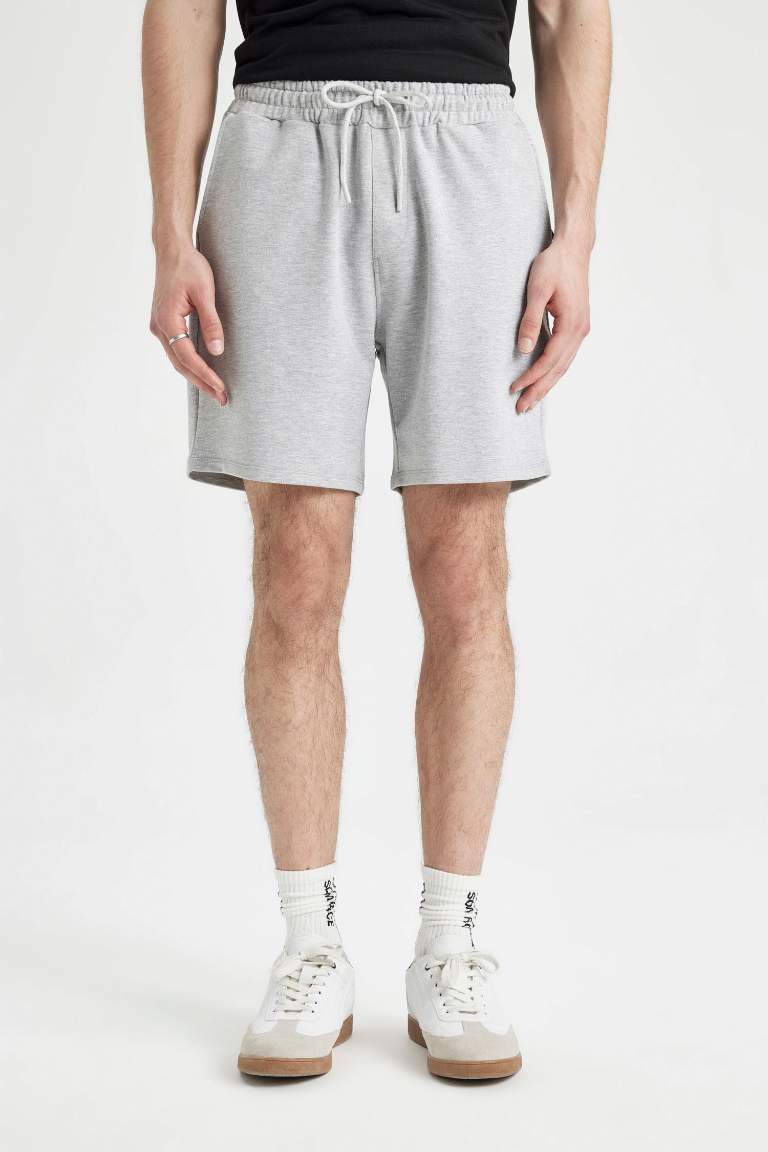 Slim Fit Regular Hem Shorts