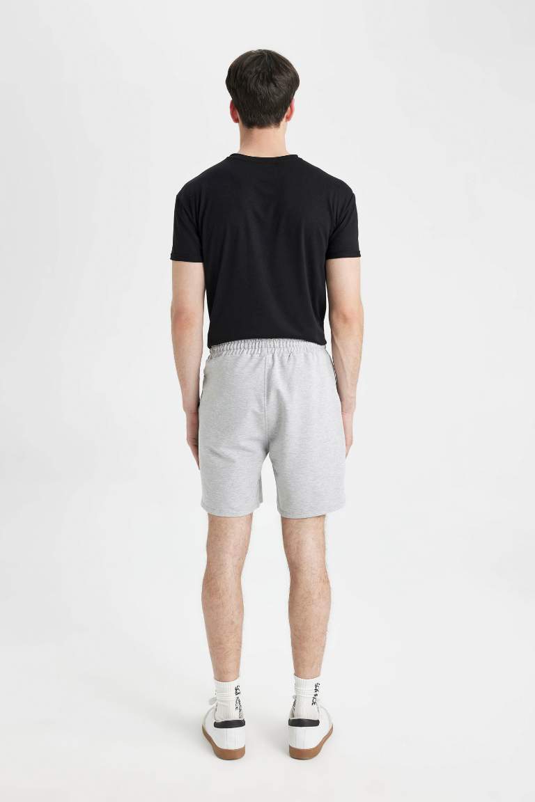 Slim Fit Regular Hem Shorts