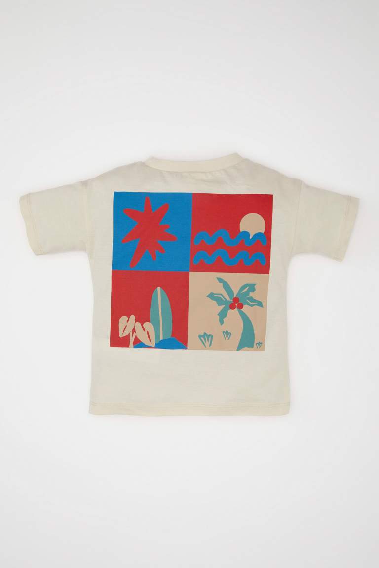 Baby Boy Palm Tree Patterned T-Shirt