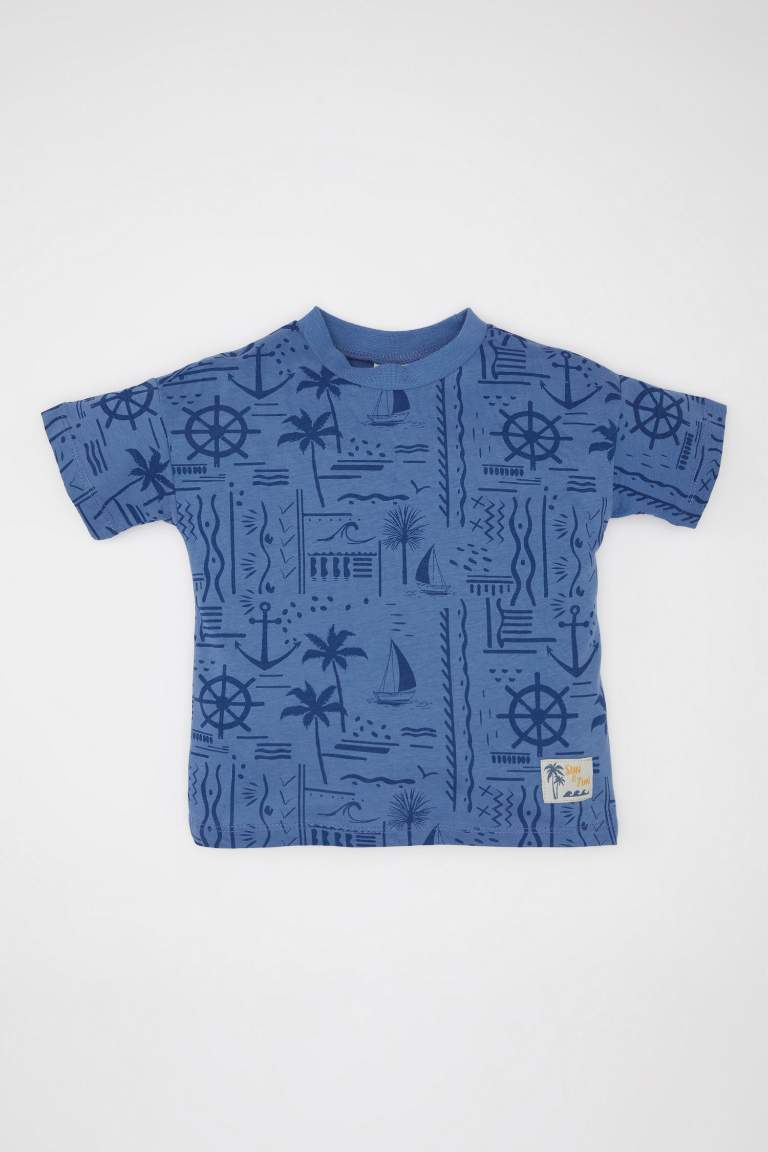 Baby Boy Palm Tree Patterned  T-Shirt