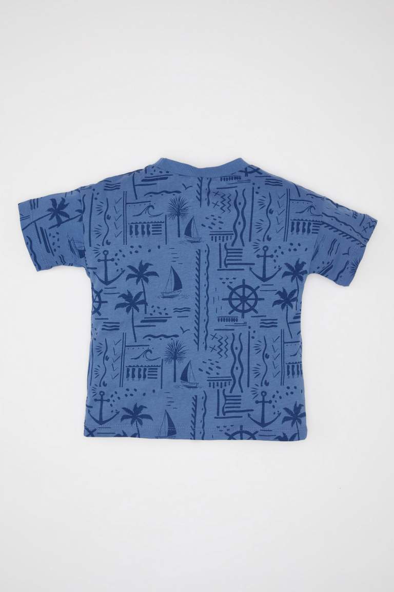 Baby Boy Palm Tree Patterned  T-Shirt