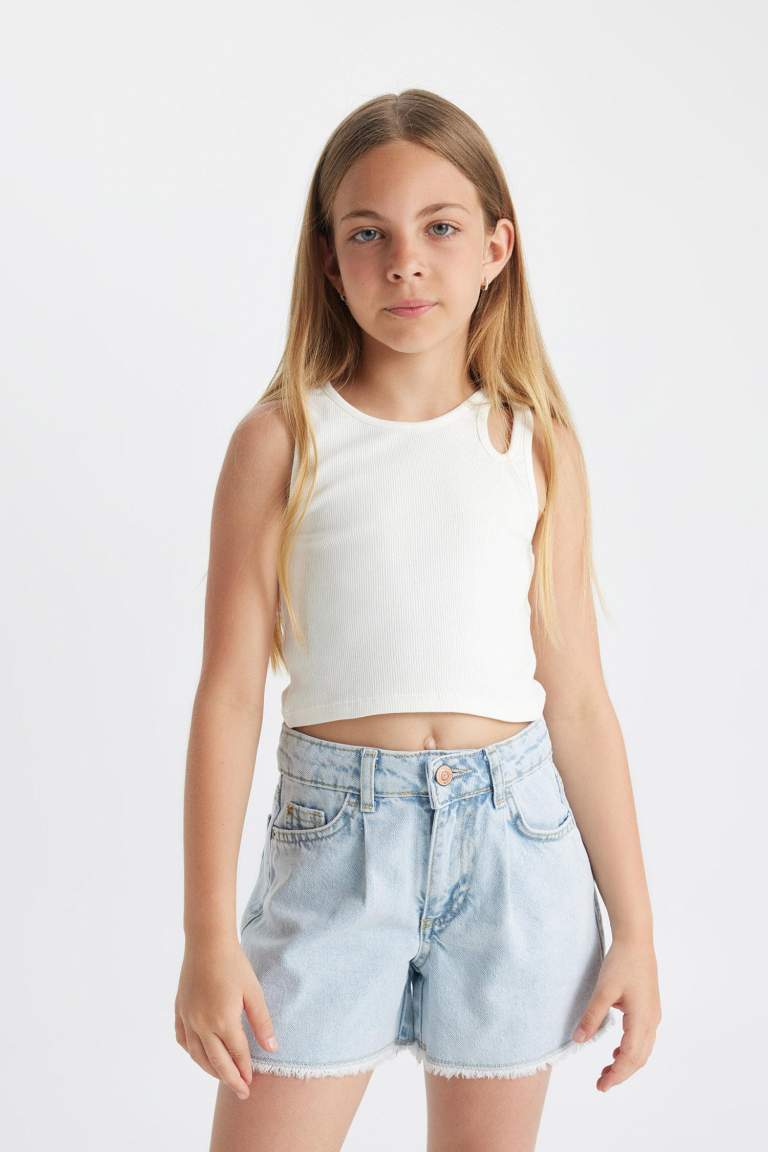 Short en jean pour Fille