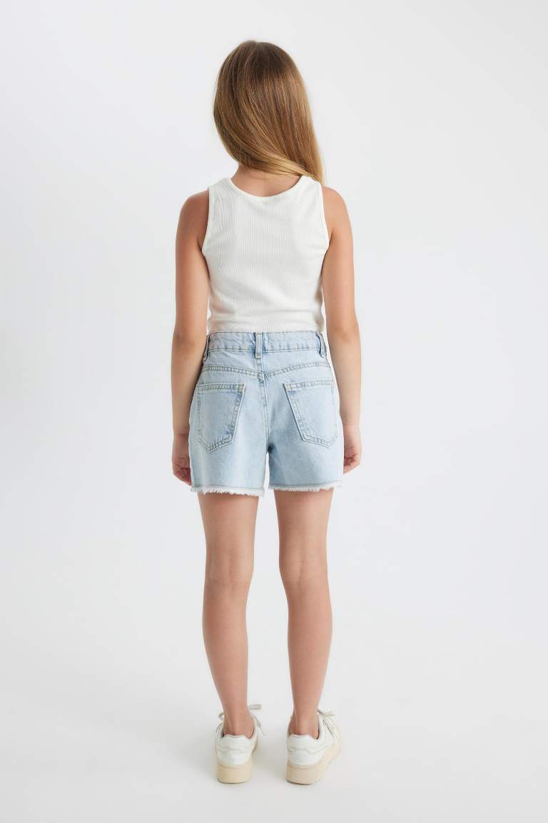 Short en jean pour Fille