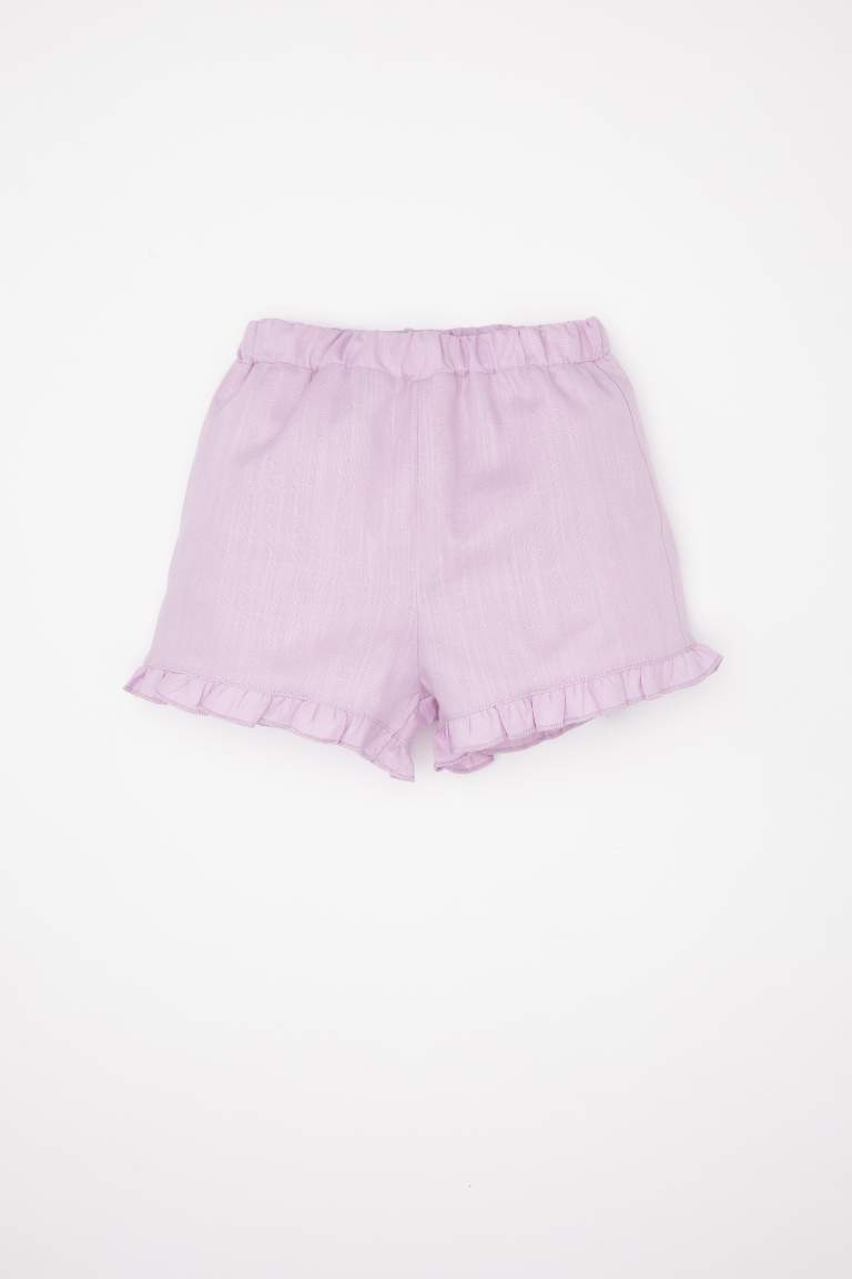 Ensemble de Blouse en Popeline sans Manches et Short pour Bébé Fille