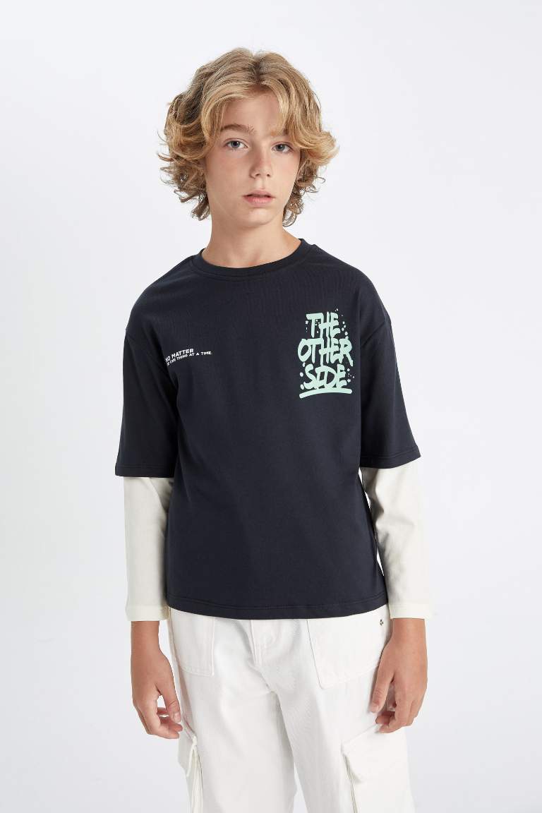 Boy Crew Neck Printed T-Shirt