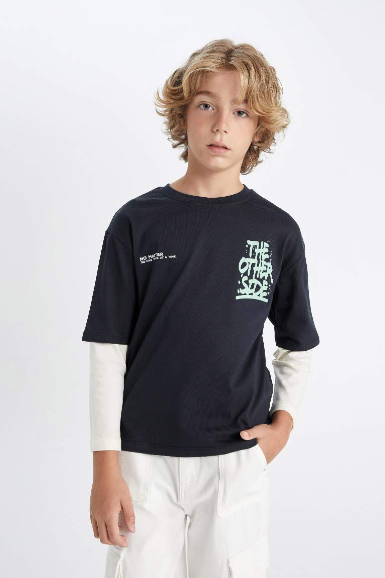 Boy Crew Neck Printed T-Shirt