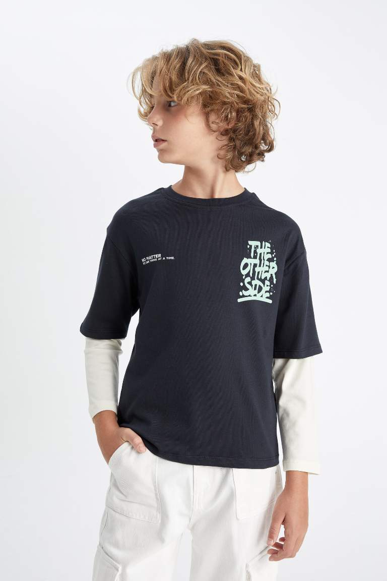 Boy Crew Neck Printed T-Shirt