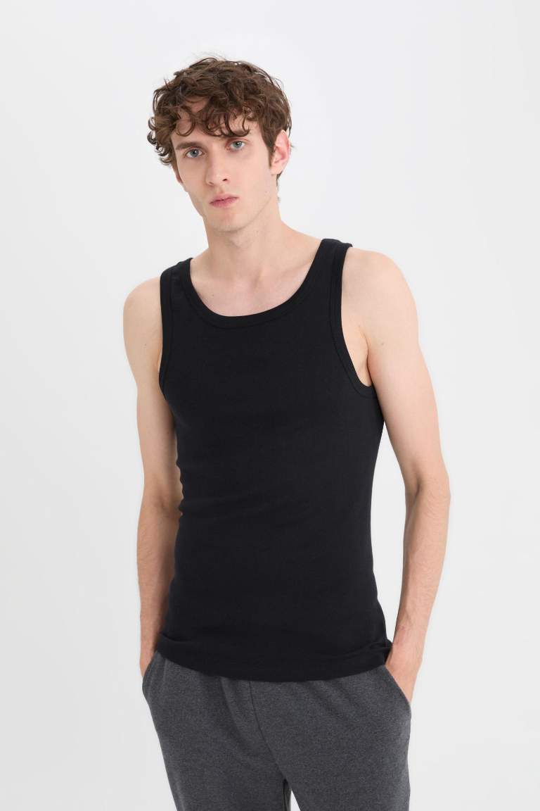 Slim Fit Kaşkorse 2 piece Tank Top