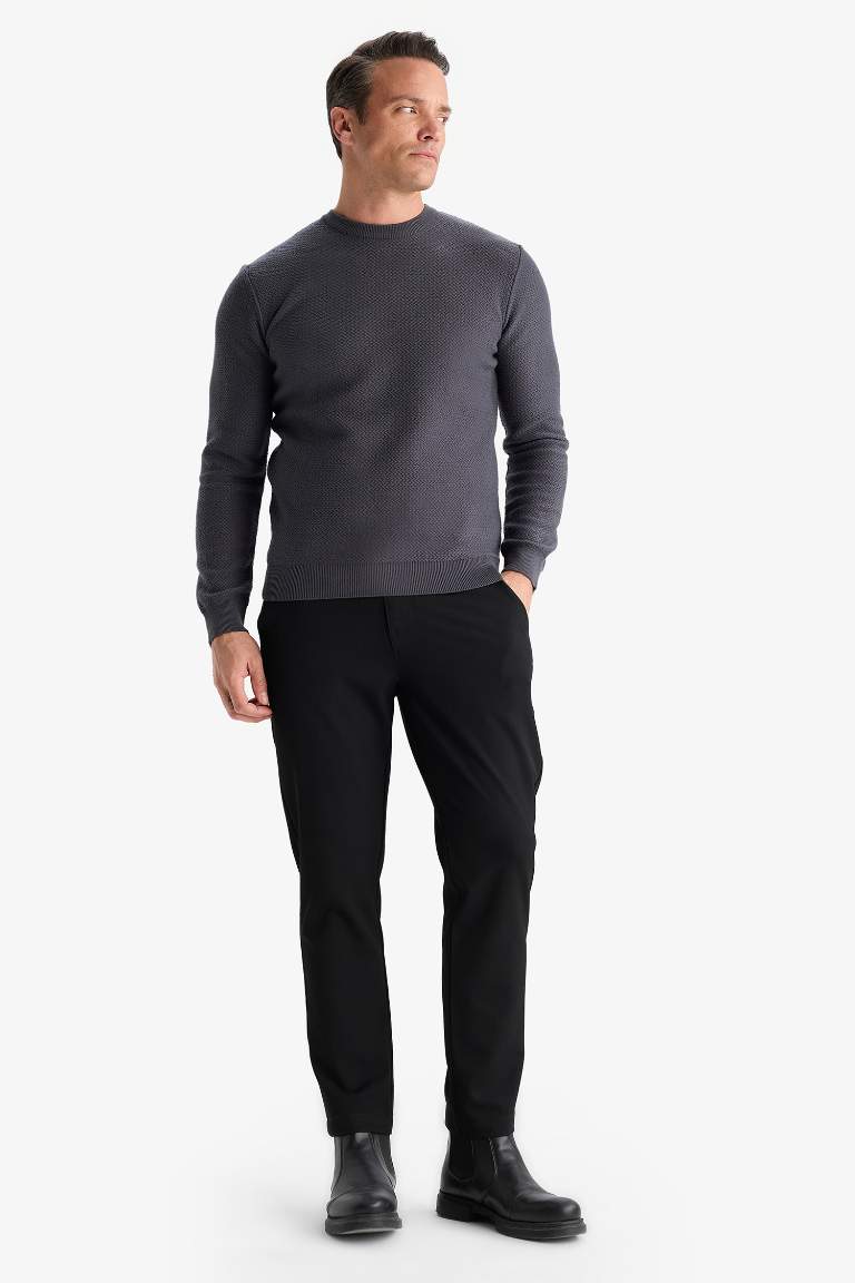 Standart Fit Bisiklet Yaka Triko Kazak