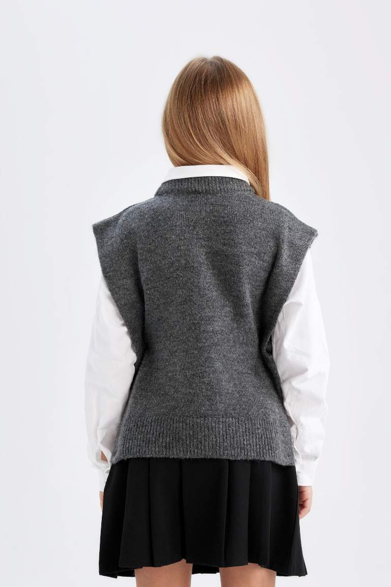 Girl Crew Neck Basic Vest