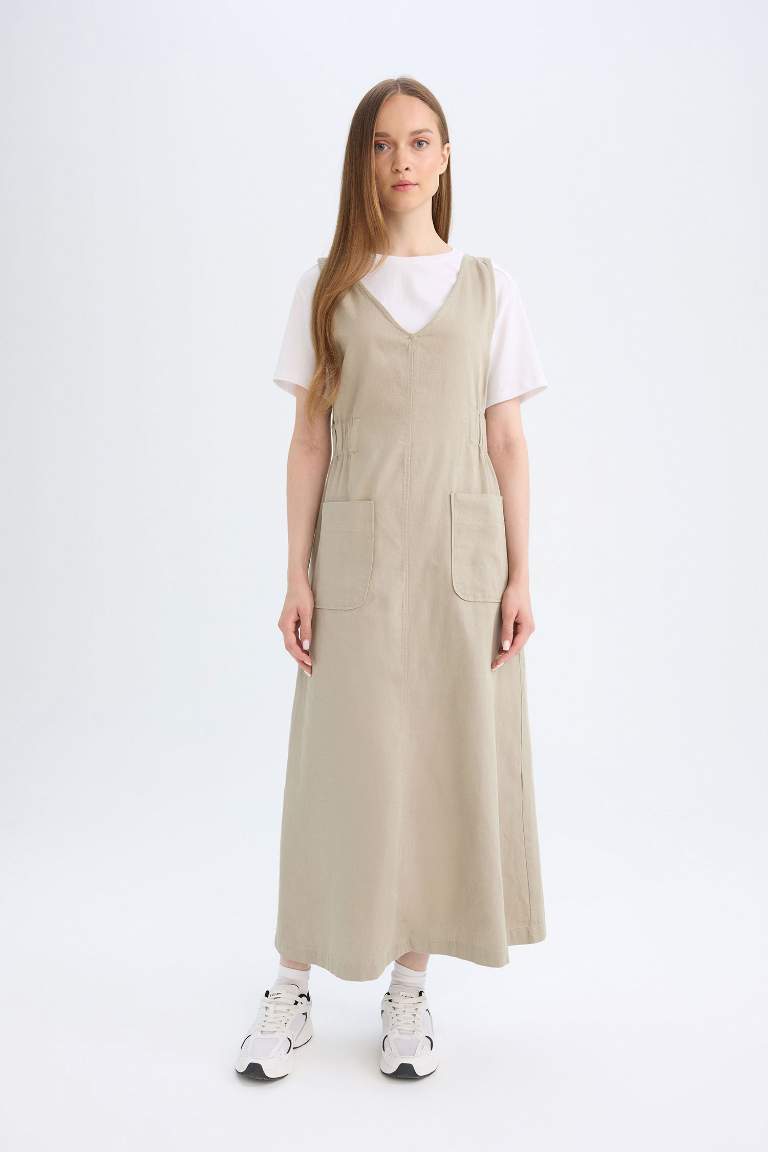 Regular Fit Gabardine Woven Dress