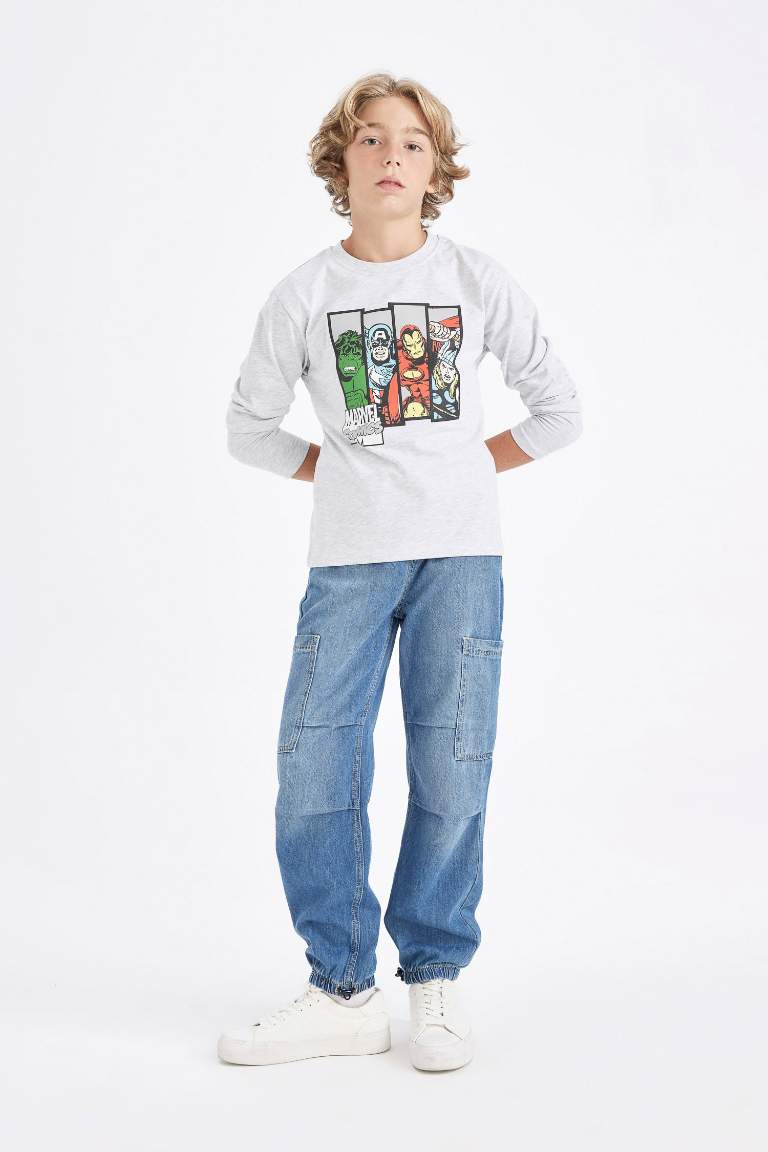 Boy Marvel Comics Crew Neck T-Shirt