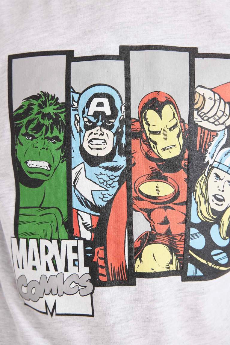 T-Shirt à Manches Longues en tricot à Col Rond Marvel Comics pour Garçon