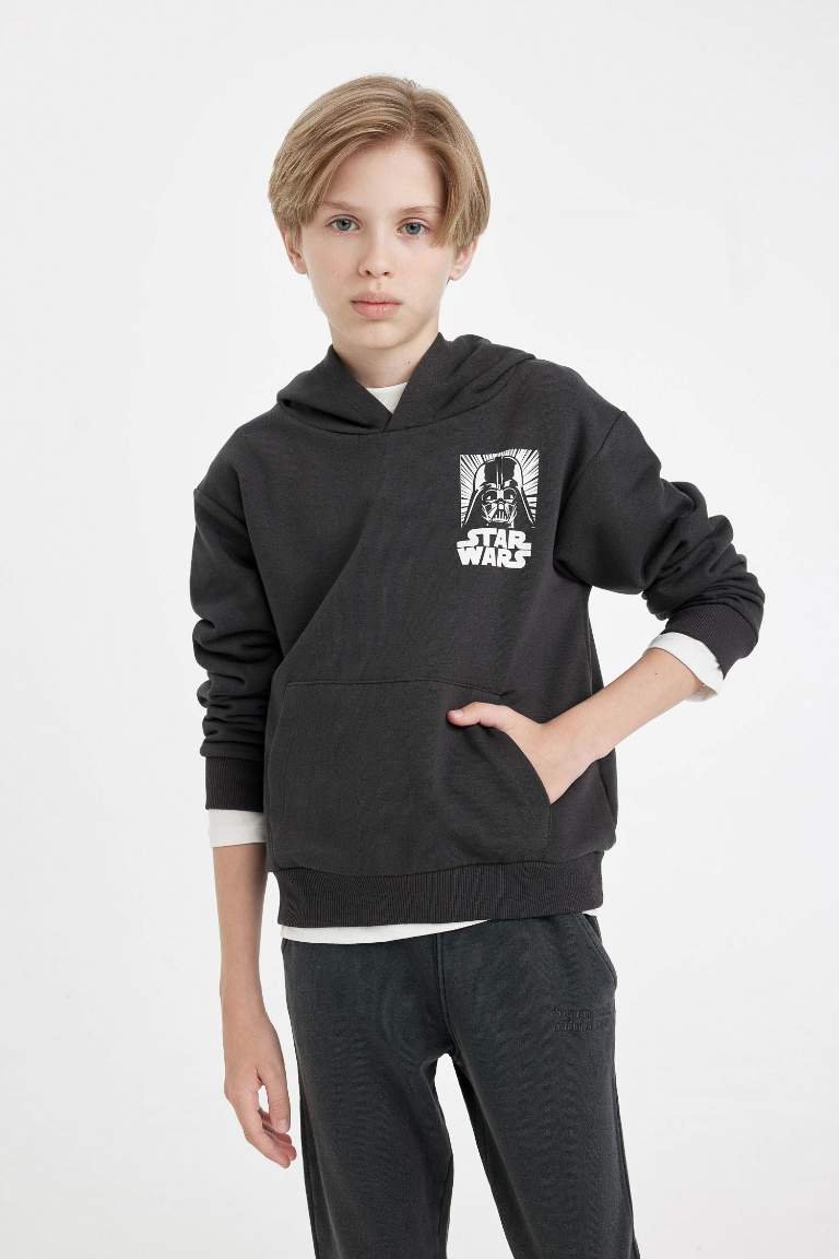 Boy Star Wars Regular Fit Back Printed Sweatshirt