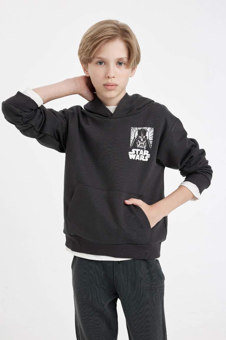 Boy Star Wars Regular Fit Back Printed Sweatshirt